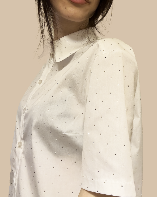 Camicia con brillantini