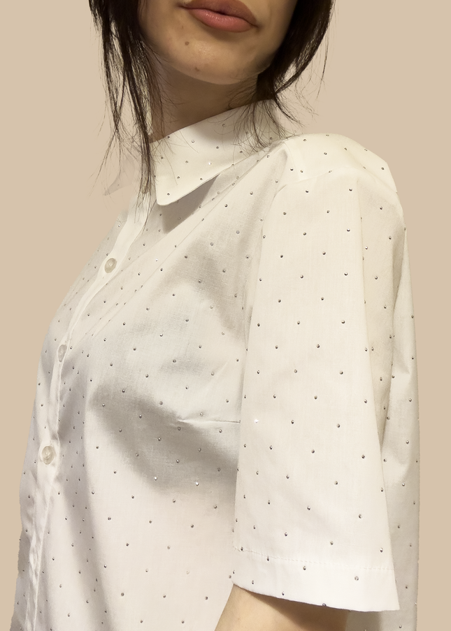 Camicia con brillantini
