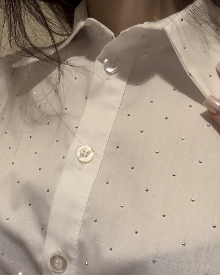 Camicia con brillantini