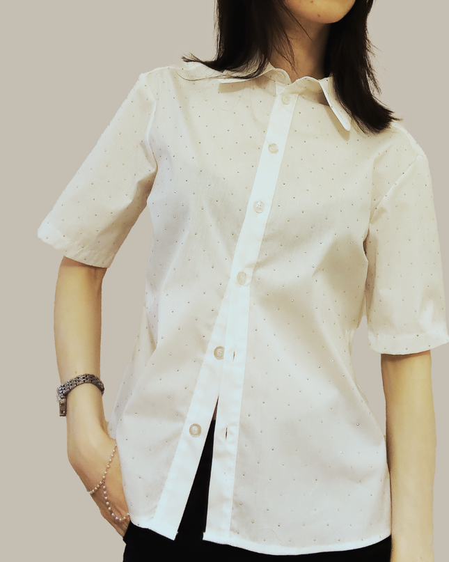 Camicia con brillantini