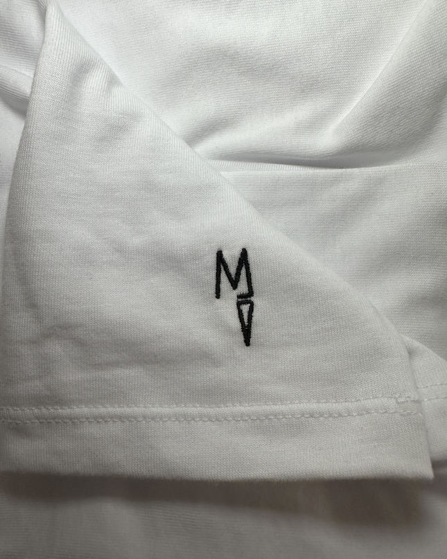 T-shirt con inserto in pizzo